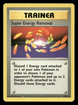 Super Energy Removal 79/102 Base Set Unlimited LP Pokemon - Image 1