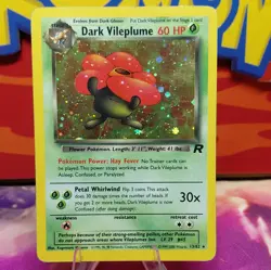 The Pokemon Company Dark Vileplume Team Rocket 13/82 Holo Rare 60 HP Eng CREASE! - Image 1