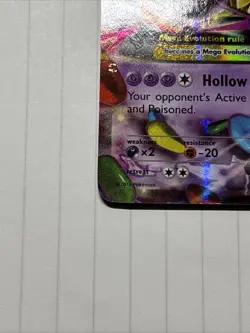 Pokemon TCG Mega Gengar EX XY166 Black Star Promo Shiny Holo Rare Card LP - Image 4