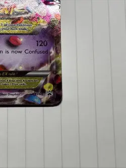 Pokemon TCG Mega Gengar EX XY166 Black Star Promo Shiny Holo Rare Card LP - Image 5