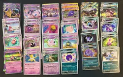 Lot 328 Cards Pokemon 151 Gengar Charizard Mewtwo Mew Blastoise Pikachu Trainers - Image 1