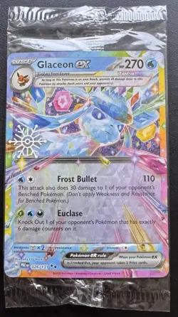 Glaceon ex 026/131 Prismatic Evolutions Holiday Calendar Promo Pokemon TCG NM - Image 1