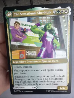 Jennifer Walter’s Magic The Gathering Marvel Super Heroes Rare Card NM - Image 2