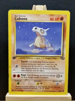 Pokemon TCG 1999 WOTC 1st Edition Jungle Cubone 50/64 - Heavy Play - Image 1