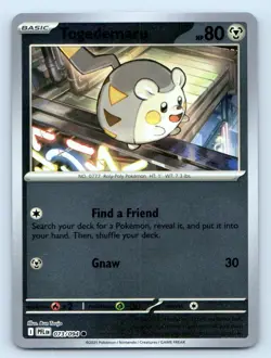 Togedemaru 073/094 Common Phantasmal Flames Pokemon Reverse Holo Near Mint - Image 1