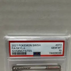 The Pokemon Company 2021 Skyla 072/072 Shining Fates Full Art Holo PSA 10 - Image 5