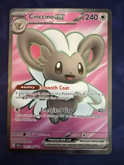 Pokemon TCG Cinccino EX 105/086 Full Art Ultra Rare Holo Chaos Rising - Image 1