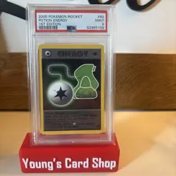 First Edition 2000 Pokemon Team Rocket 82/82 Potion Energy PSA Mint 9 - Image 1