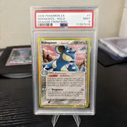 2006 POKEMON EX DRAGON FRONTIERS NIDOQUEEN #7/101 RARE HOLO FOIL PSA 9 P1 - Image 1