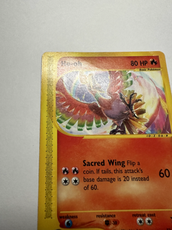 Pokemon Card Ho-oh Wizards of the Coast Series #52 Black Star Promo - Image 1
