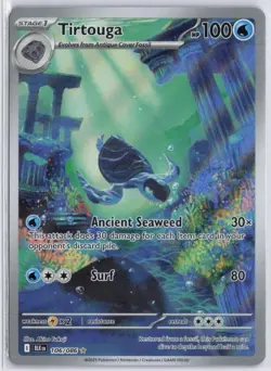 Tirtouga 106/086 Illustration Rare Holo SV: Black Bolt Pokemon TCG Card NM - Image 1