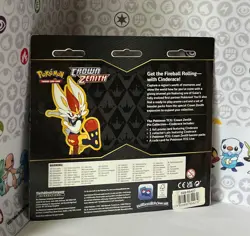 Pokemon 3 Booster Pack Blister Crown Zenith Cinderace Promo and Pin Pokemon - Image 2