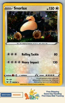 [COSMO'S] Snorlax #140/202 - Sword & Shield Blister Exclusive - Pokemon TCG - Image 1