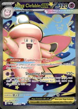 Mega Clefable ex 103/088 Ultra Rare Perfect Order Pokemon Holo Near Mint - Image 1