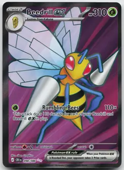 Beedrill ex 098/086 Ultra Rare Chaos Rising Pokemon Holo Near Mint - Image 1