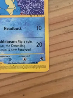 Pokemon TCG - Squirtle #132/165, Expedition Base Set, Regular 2000, NM Condition - Image 5