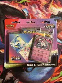 Pokemon TCG Prismatic Evolutions Tech Sticker Collection Blister Set of 3 Sealed - Image 4