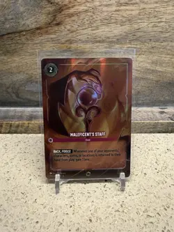Disney Lorcana Maleficent's Staff Enchanted Item Foil 210/204 English - Image 1