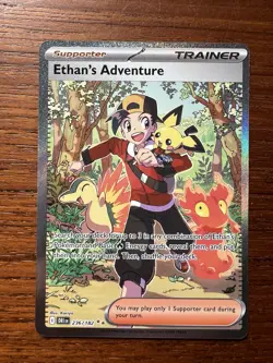Pokemon TCG Destined Rivals Ethan's Adventure Card 236/182 Sir Mint Condition - Image 1