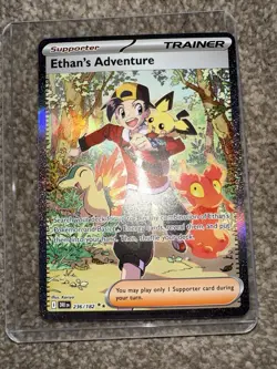Pokemon TCG Destined Rivals Ethan's Adventure Card 236/182 Sir Mint Condition - Image 1