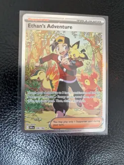 Pokemon TCG Destined Rivals Ethan's Adventure Card 236/182 Sir Mint Condition - Image 1