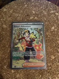 Pokemon TCG Destined Rivals Ethan's Adventure Card 236/182 Sir - Image 1