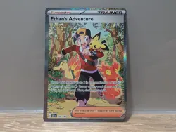 Pokemon TCG Destined Rivals Ethan's Adventure Card 236/182 SIR Mint Condition - Image 1