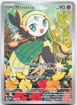 Meloetta 026 Holo Illustration Rare ME: Mega Evolution Promo Pokemon Holo NM - Image 1