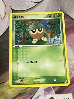Pokemon 2006 EX Crystal Guardians Seedot #60/100 Reverse Holo Common Card HP DMG - Image 1