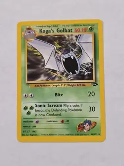 Koga's Golbat 46/132 Unlimited Pokemon Gym Challenge NM - Image 1