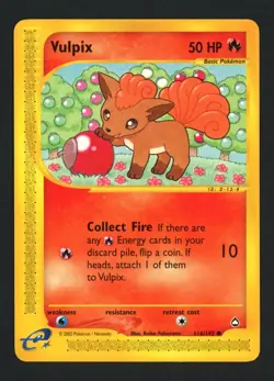 Vulpix 116/147 Aquapolis Common Pokemon TCG - Image 1
