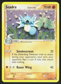 Seadra 22/101 - Pokemon Dragon Frontiers - Rare - LP - Image 1