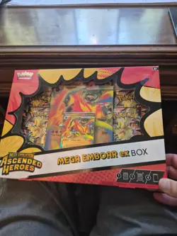 Pokemon TCH Mega Emboar EX Ascended Heroes Box English sealed - Image 1