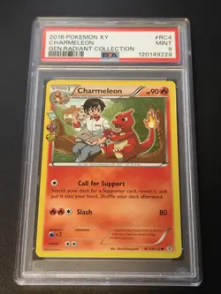 Pokemon 2016 XY Generations Radiant Collection Charmeleon #RC4 PSA 9 - Image 1