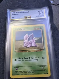 Pokemon TCG Nidoran Base Set 55/102 Regular Unlimited Common - Image 1