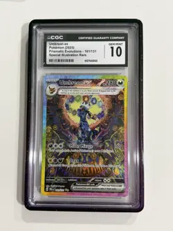 2025 Pokemon Prismatic Evolutions SIR 161/131 Umbreon ex CGC 10 - Image 1