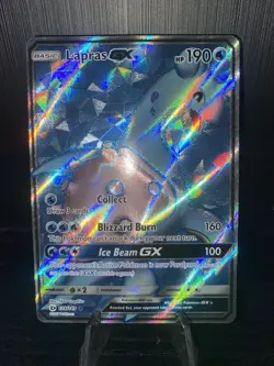 Pokemon TCG Lapras GX 139/149 SM Base Set Full Art Holo Ultra Rare English - Image 1
