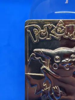 Pikachu 1999 Pokemon 23K Gold- Plated Burger King Nintendo Promo Trading Card! - Image 5