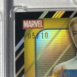 2026 Topps Finest Fantastic Four Human Torch Red /5 & Black /10 Auto Bundle - Image 3