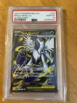 Pokemon Mega Evolution Mega Absol Ex Ultra Rare 161/132 Psa 10 - Image 1