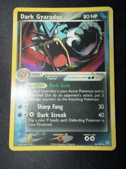 Dark Gyarados 36/109 EX Team Rocket Returns Non Holo Rare Pokemon TCG Card NM - Image 3