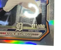 Kevin McGonigle Detroit Tigers 2026 Bowman Chrome Refractor #'d 261/499 BC-145 - Image 2