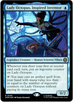 Lady Octopus, Inspired Inventor (Foil) - 0035 - Marvel's Spider-Man MTG - NM/M - Image 1