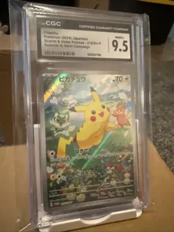 Pikachu- Scarlet & Violet Promo- Summer Is Here! Campaign (Japanese); CGC 9.5 - Image 2
