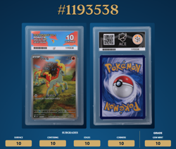 CHINESE GEM PACK VOL4 0107 PONYTA ACE 10 (NOT PSA) Perfect Subs | Great Centring - Image 3