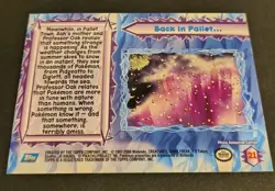 Topps Pokemon the Movie 2000 #21 Back in Pallet - Foil - Blue Logo LP+ - Image 2