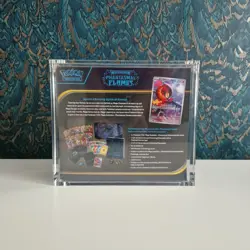 Phantasmal Flames Pokemon Center ETB Pokemon TCG Sealed New in Acrylic Case - Image 3
