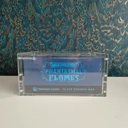 Phantasmal Flames Pokemon Center ETB Pokemon TCG Sealed New in Acrylic Case - Image 5