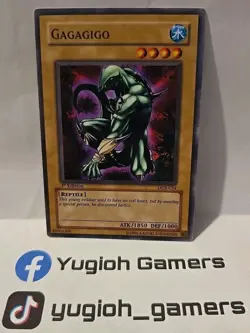 YUGIOH GAGAGIGO COMMON DCR-054 1ST EDITION LIGHT PLAYED - Image 1