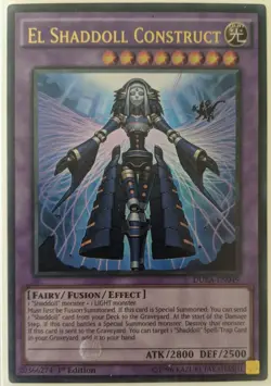 YuGiOh El Shaddoll Construct Ultra Rare 1st Edition DUEA-EN049 - Image 1